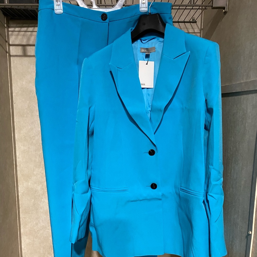 ASOS Design Blue/Turquoise blazer and pant suit